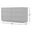 Paloma 60" W Scalloped Soft-Close 6-Drawer Dresser-1064502708