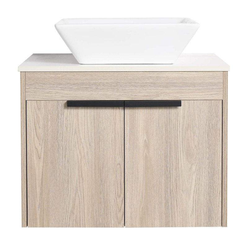 Ensemble de meuble-lavabo flottant avec lavabo en céramique Modern Design
