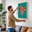 Floral Crown Modern - Wrapped Canvas-1603892678-1603892686