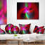 Red Kalal Spiral - coussin imprimé abstrait-30628598-30628601