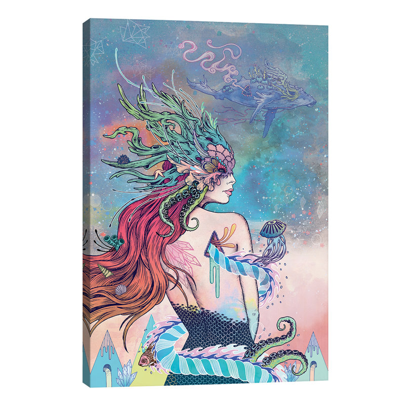 The Last Mermaid by Mat Miller - Wrapped Canvas Print, 66.04 cm H x 45.72 cm W x 1.91 cm D