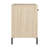 Sihi Nightstand With Drawer, Bedroom Side Table With Storage, Contemporary Design, Natural Elm Finish, Bedside, Furniture