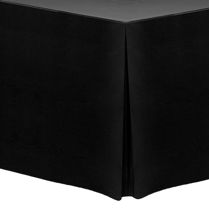 Solid Color Tablecloth, 72" x 18", 10, Black