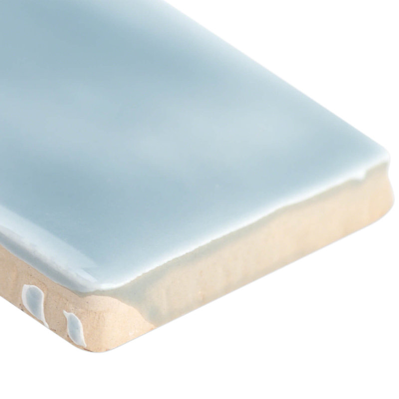 Carreau de mur en céramique aspect brique poli 2 "x 10" Bond Tile Brookline (5,38 pieds carrés / boîte), Bleu clair