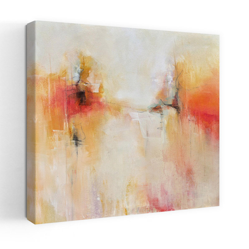 «Dancing On The Edge», art contemporain abstrait, H 18 po x l 18 po