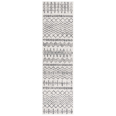 Laniqua Temple Bcf/Jute/Latex/Overlock Southwestern Rug in Ivory/Gray/Black