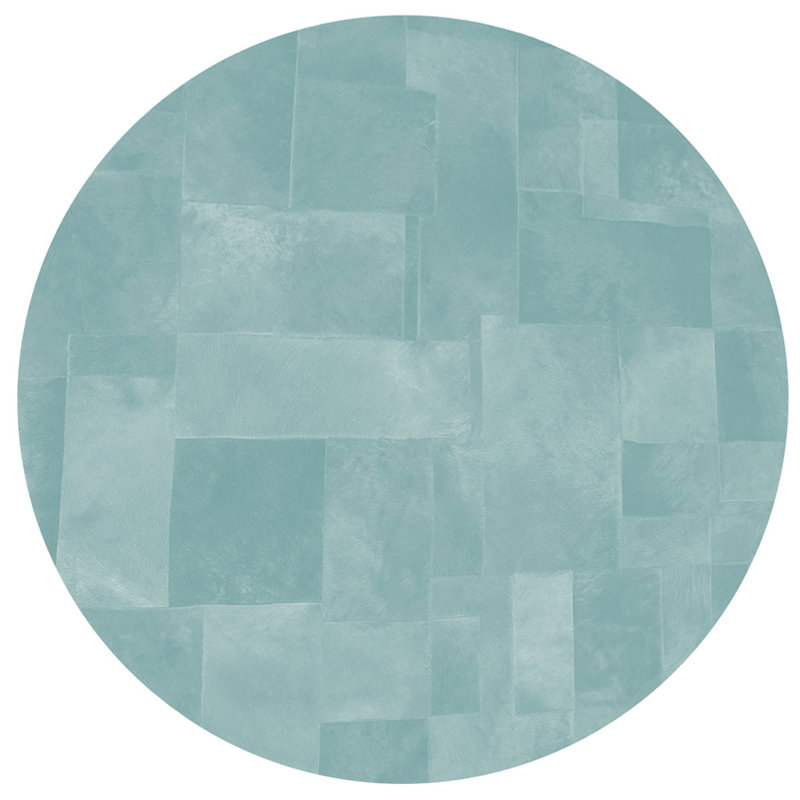 Tapis Pastiche - bleu étoile 1,5 m, Rond 4 pi 11 po