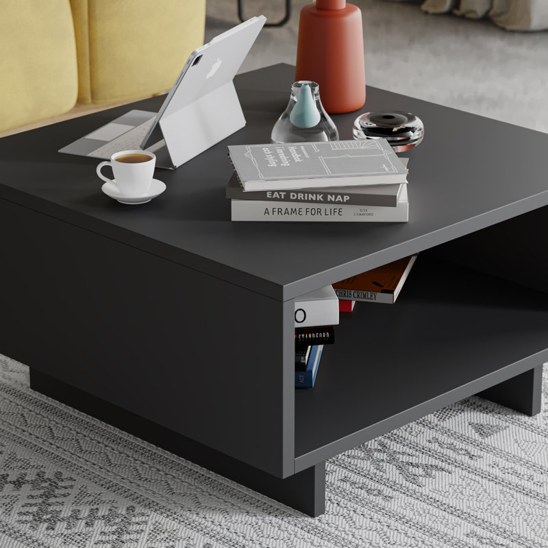 Table basse Anderson-Brown, Anthracite, Noir