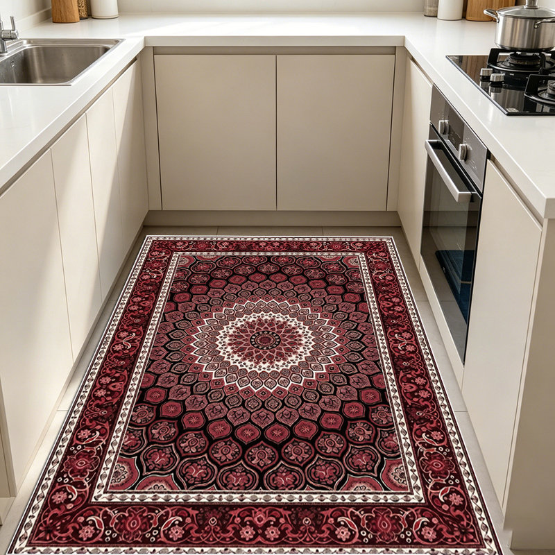 Tapis de style mandala de style ethnique, doux et facile à entretenir, adapté à de multiples situations, universel pour la maison et les espaces commerciaux, tapis d'intérieur doux