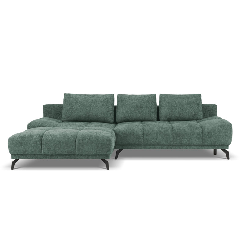 Cuthrell 5 Seater Sofa Bed, Left Hand Facing, Green