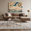 «Coastal Nautical Map Plus», art mural sur toile beige-1754658063