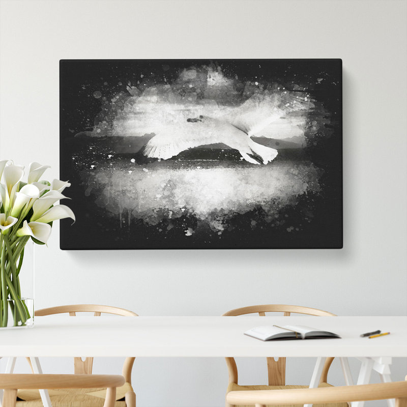 Seagull In Flight Vol.2 - Wrapped Canvas, 35cm H x 50cm W x 3cm D