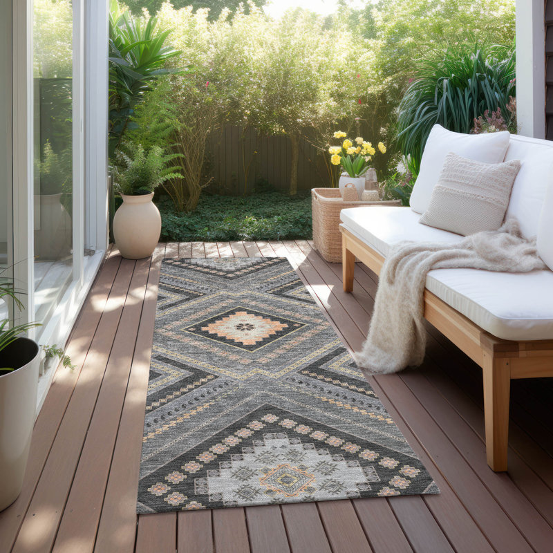 Tapis intérieur / extérieur Chayden Chantille ACN1010, Tapis de couloir 2 pi 3 po x 7 pi 6 po