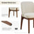Bason 19.5" H Polyester Upholstered Dining Chairs (Set Of 6)-1271339472-1271339437