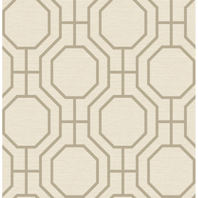 Gatco Non-Pasted,Unpasted Geometric Double Roll, Gray