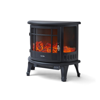 Warmlite 58.5 cm W Black Electric Stove
