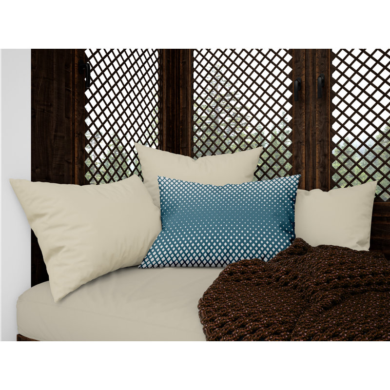 Housse et insert de coussin extérieur carré Wright, 15 po x 15 po, Turquoise, Carré
