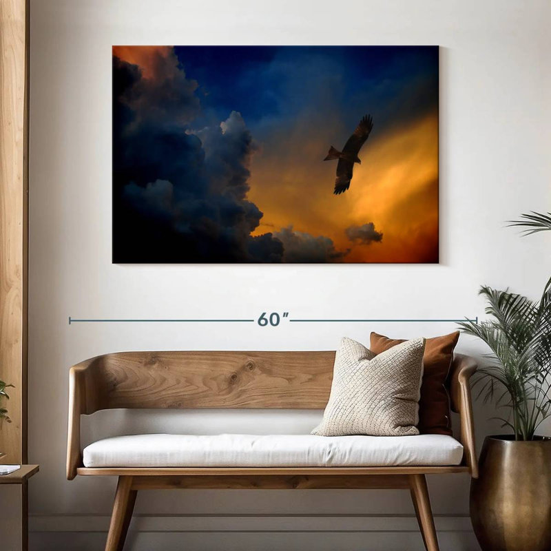Brampt Twilight Flying Eagle, 32" H x 48" W