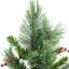 Arbre de Noël artificiel 24 po avec baies et cachemire mélangé 24 po - non éclairé