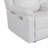 White Console Reclining Loveseat With LED Lights-1317152365