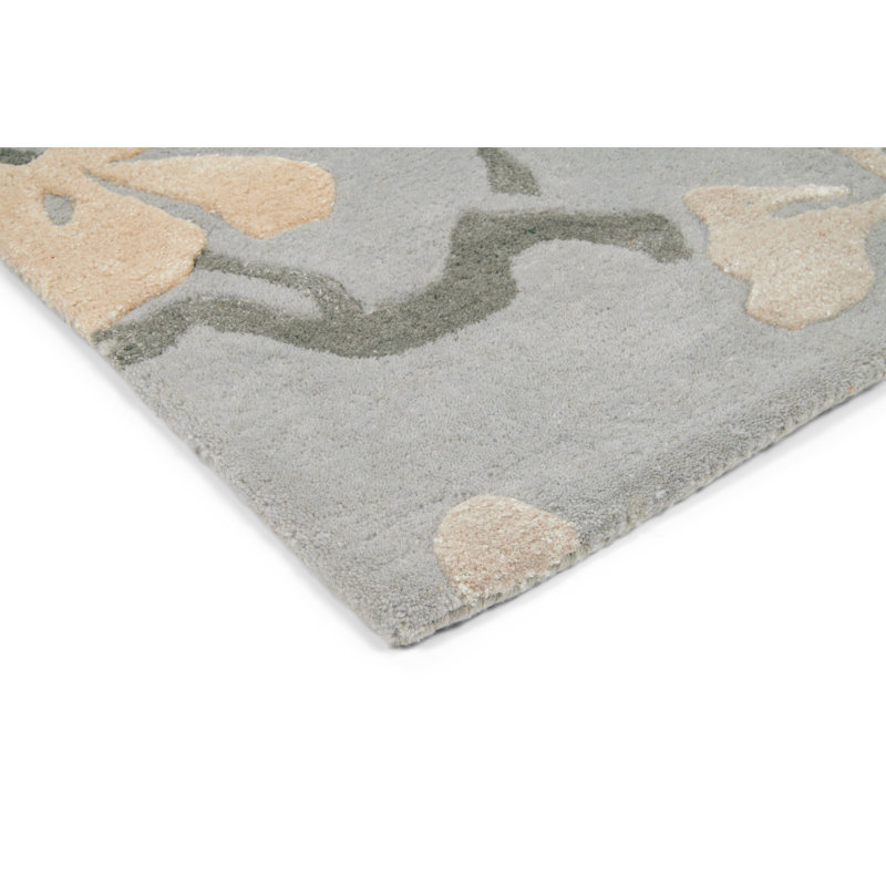 Floral Area Rug, Rectangle 4'7" x 6'7"