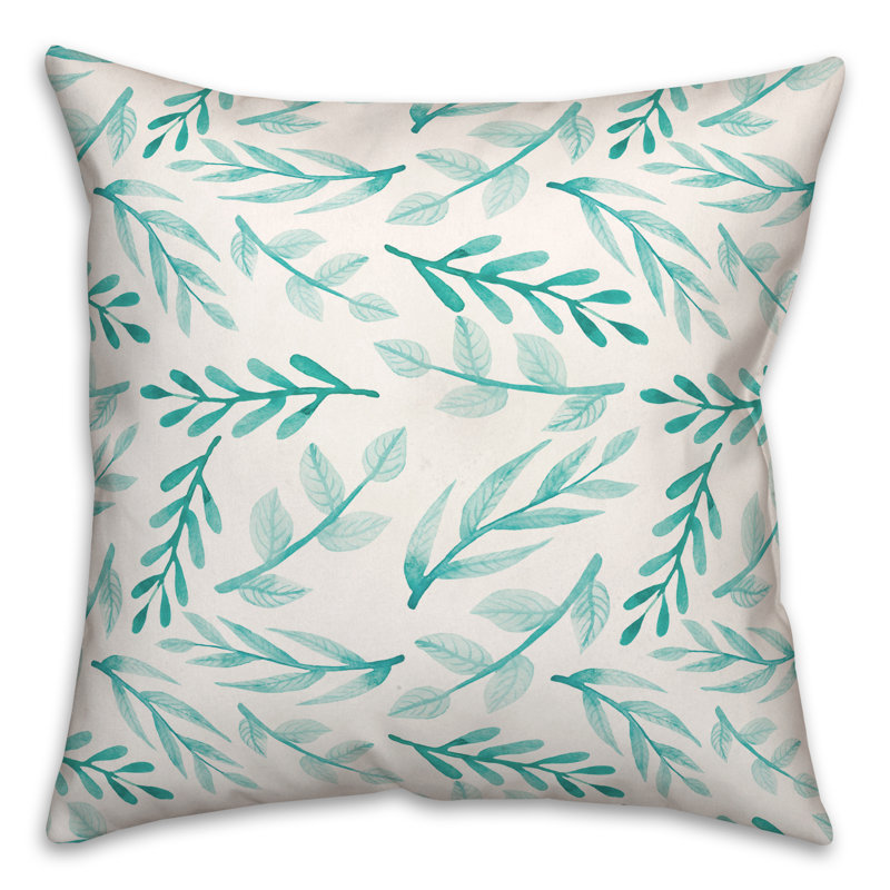 Floral Outdoor Throw Pillow