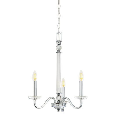 Style bougie classique/traditionnel 3 lumières lustre Colewood