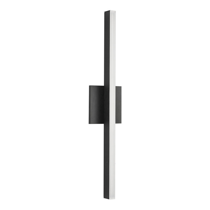 Vega 1 - Light LED Wallchiere, Black, 22.875" H x 4.75" W x 1.75" D