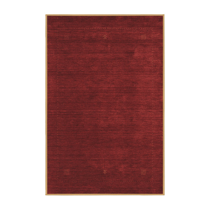 Tapis contemporains brun lavable à la machine 2648, Rectangle 8 pi x 12 pi