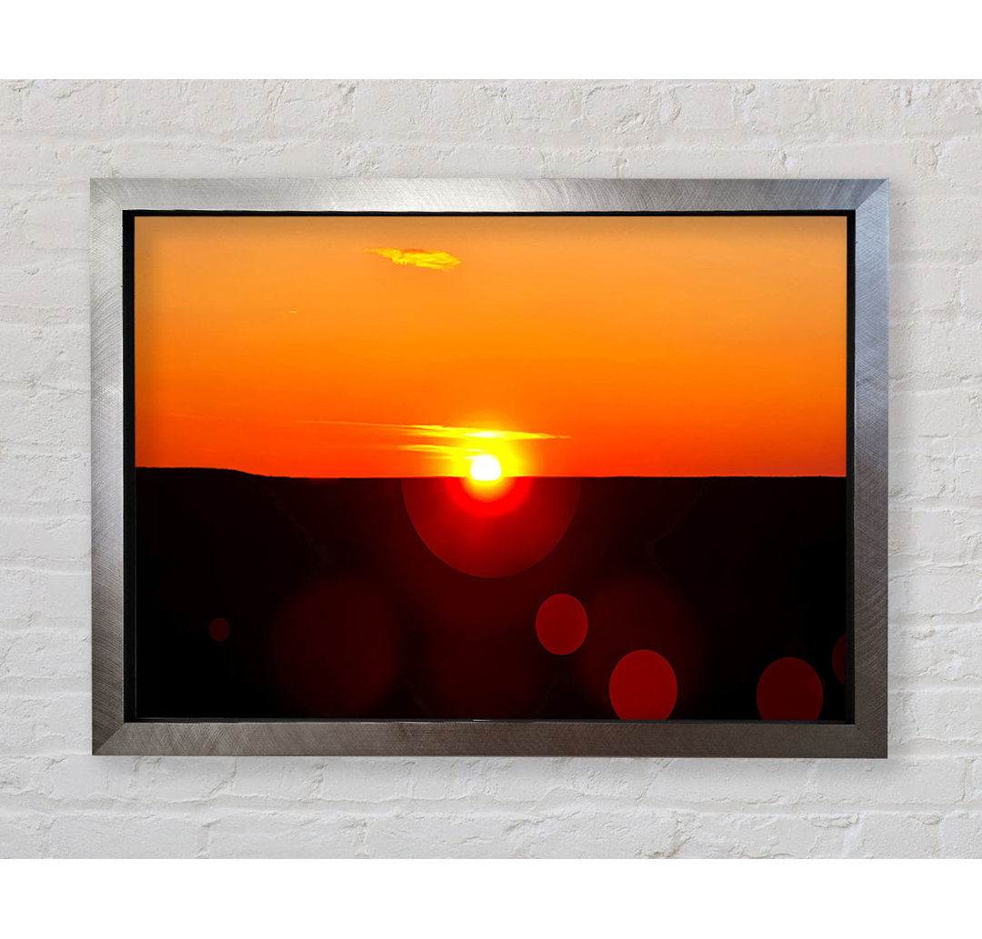 Sunset Sparkle - Einzelner Bilderrahmen Druck