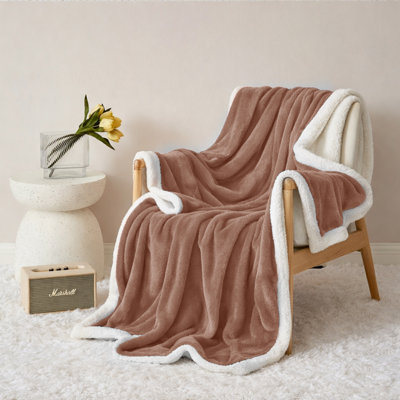 -Soft Sherpa Throw & Bed Blanket