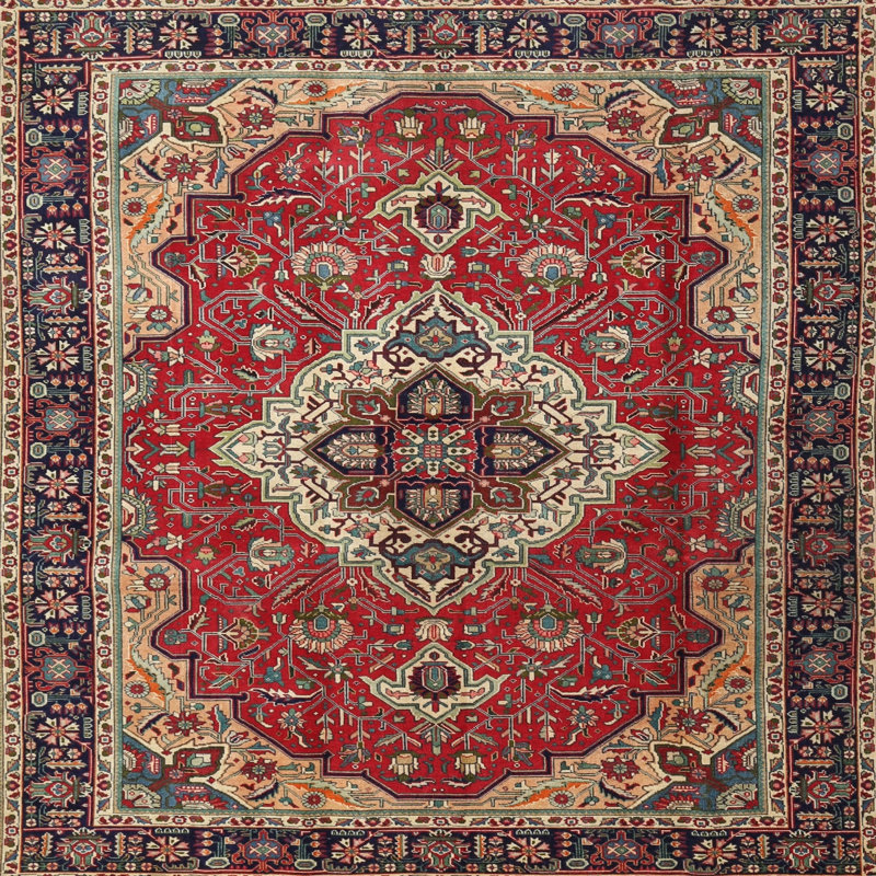 Ceasia Oriental Indoor Rug, Square 4'