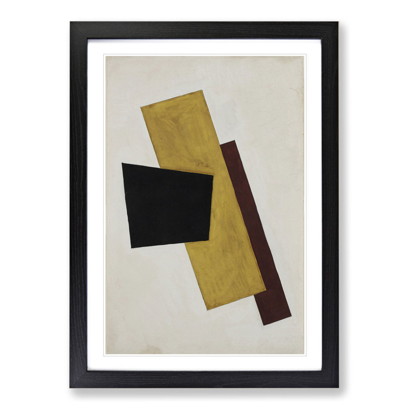 Composition Vol.6 by Lyubov Popova - Picture Frame Graphic Art, 65cm H x 48cm W x 2cm D, Black Framed