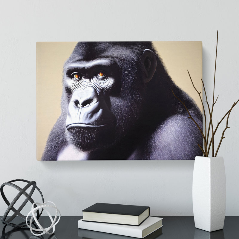 Outstanding Gorilla - Wrapped Canvas, 40cm H x 60cm W x 3cm D