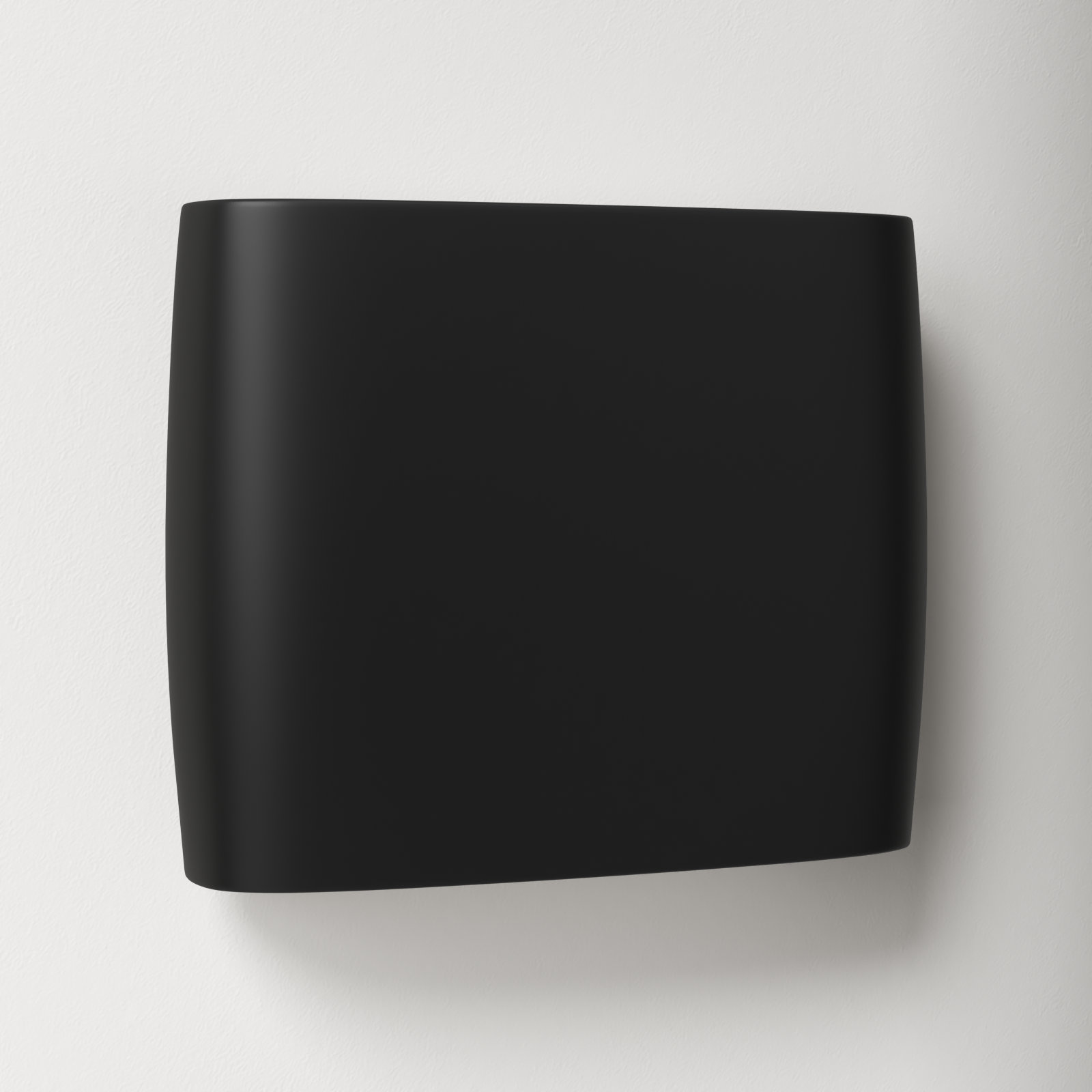 Logan Outdoor Ceramic Wall Light, LED, Carbon Matte Black, 9.75" H x 12" W x 4" D