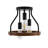 3-Light Modern Design Semi-Flush Mount Light Fixture