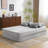 Grey Queen Size Floor With A Modern Presence, 4 Pillows, Fabric Futon Couch And High - Density Foam Folding Mattress For Living Room, No Assembly Needed In Grey, Comes Guest Bedrooms, Required-2049841