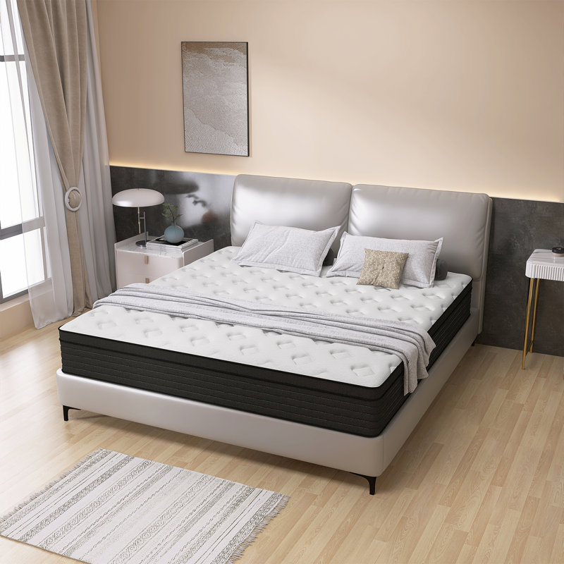 8"/10"/12"/14" Medium Pocket Spring Hybrid Mattress with CertiPUR-US Certified Foam, Full/Double, 8"