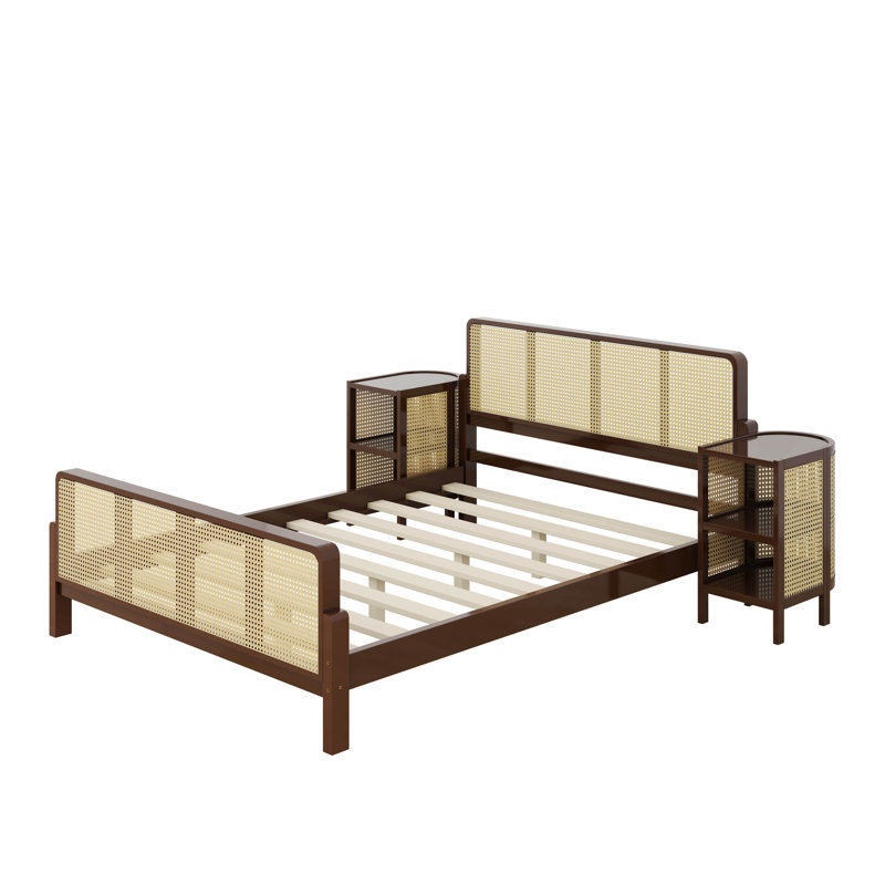 Janyce Piece Bedroom Set, Walnut