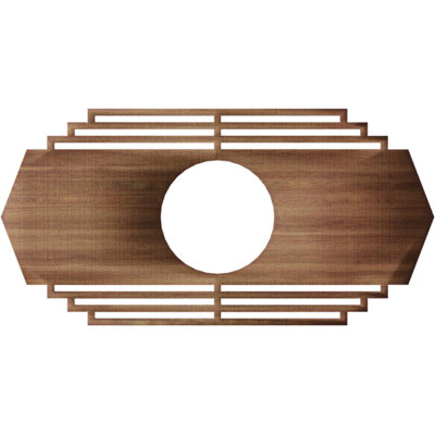 Médaillon de plafond en bois Chrysler