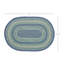 Tapis ovale fait à la main bleu / vert Marenses-1077073748