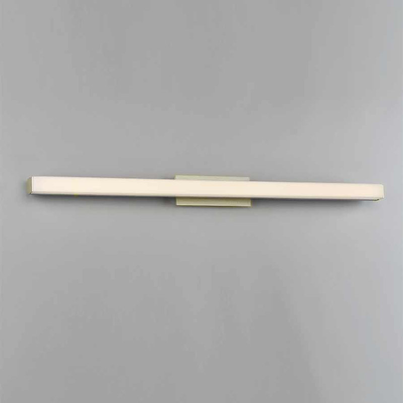 Barre d'éclairage de salle de bain 1 lumière Salcedo, H 3 po x l 12 po x P 2,75 po, Laiton, 3000K