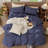 MooMee Striped Duvet Cover Set 100% Washed Cotton Linen Like Textured-125421728-105229475