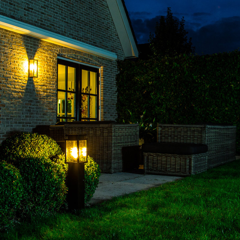Hammons 35cm H Outdoor Flush Mount, Black
