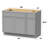 42'' Single Bathroom Vanity Base Only-96923008