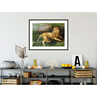 Lion (avec papier sur papier) par Albrecht Dürer, impression numérique sur toile