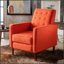 Fauteuil inclinable de style Mid-Century moderne avec dossier légèrement plissé et pieds en bouleau pour un confort et un style ultimes-1359297110