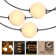 Orb Indoor/Outdoor String Lights With 10 Frosted LED Weatherproof Globe Lights - 30 Ft Plug In Commercial Grade Light Strand
