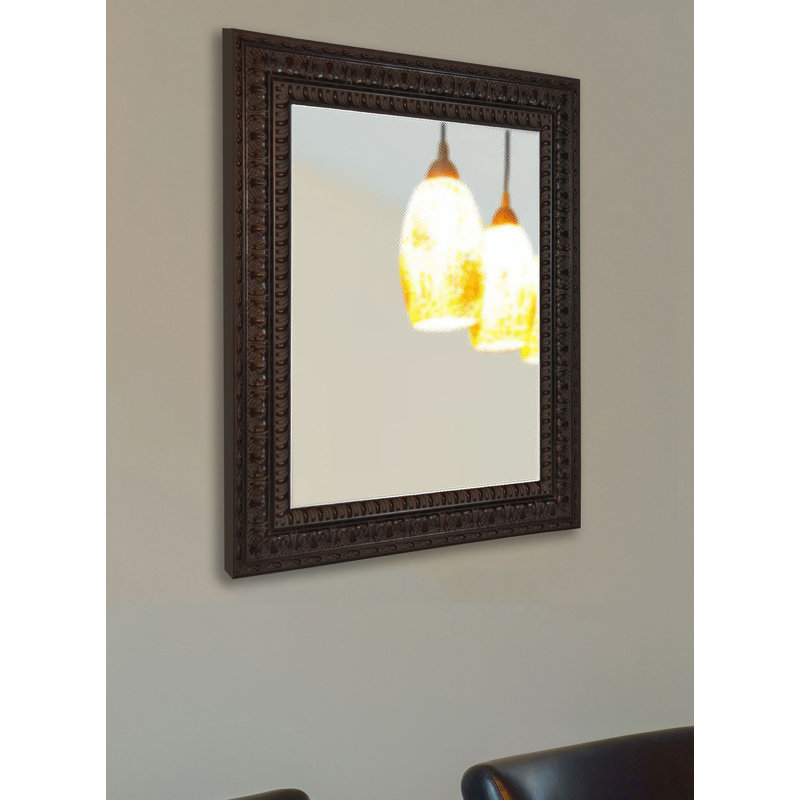 Miroir mural classique baroque classique Derrik, H 33,5 po x l 27,5 po