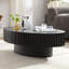 Table basse ovale moderne avec caisson robuste pour le salon et la chambre à coucher-931424336-931424340